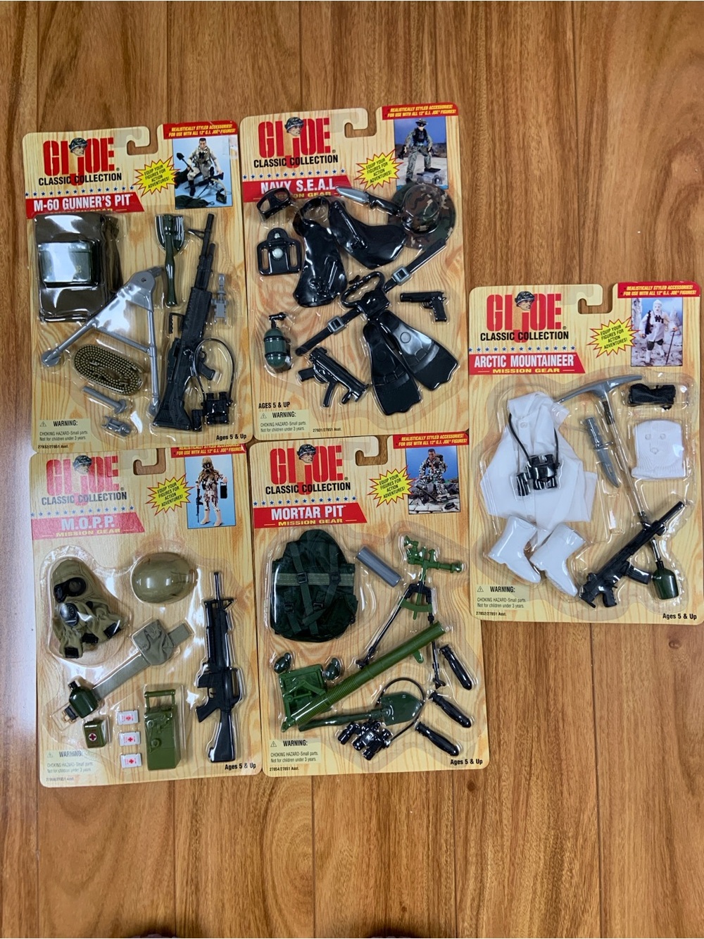 Hasbro G.I. Joe Accessory Set - FIVE Packages